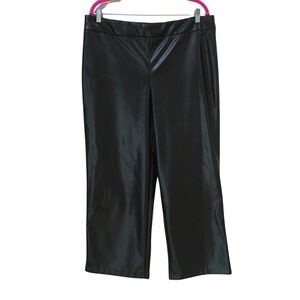 rachel zoe pants faux leather black